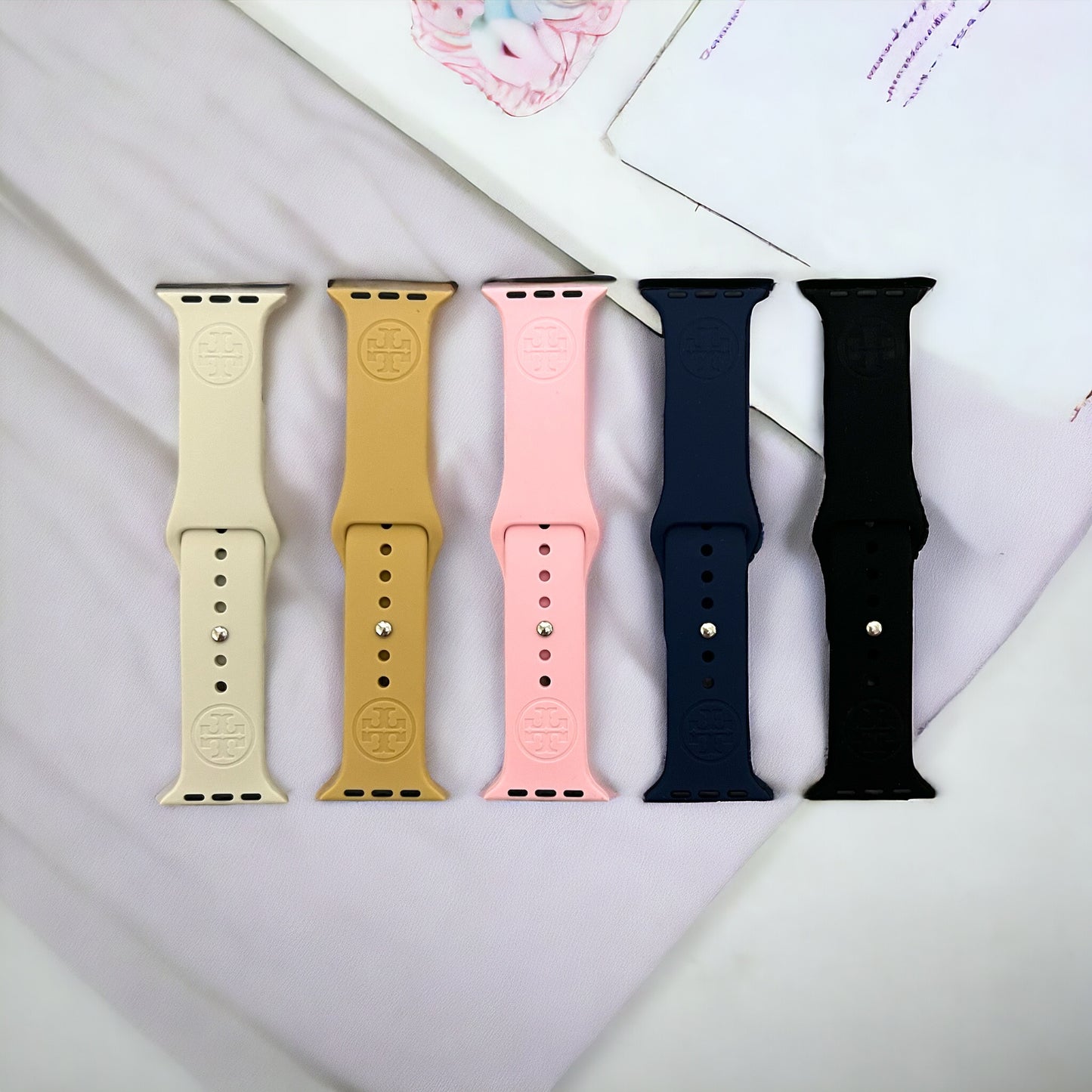 TB Engraved Silicone Apple Watch Band