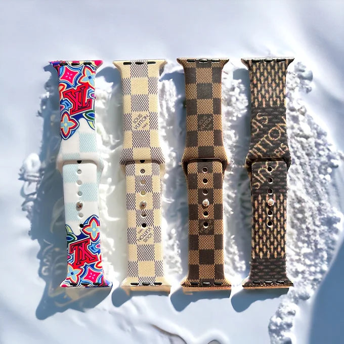 Checkered Silicone Apple Watch Bands