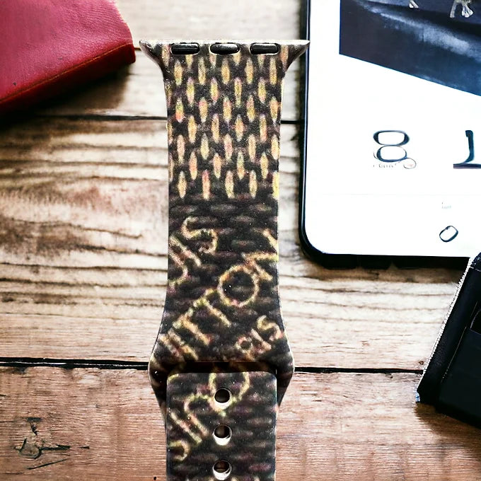 Checkered Silicone Apple Watch Bands