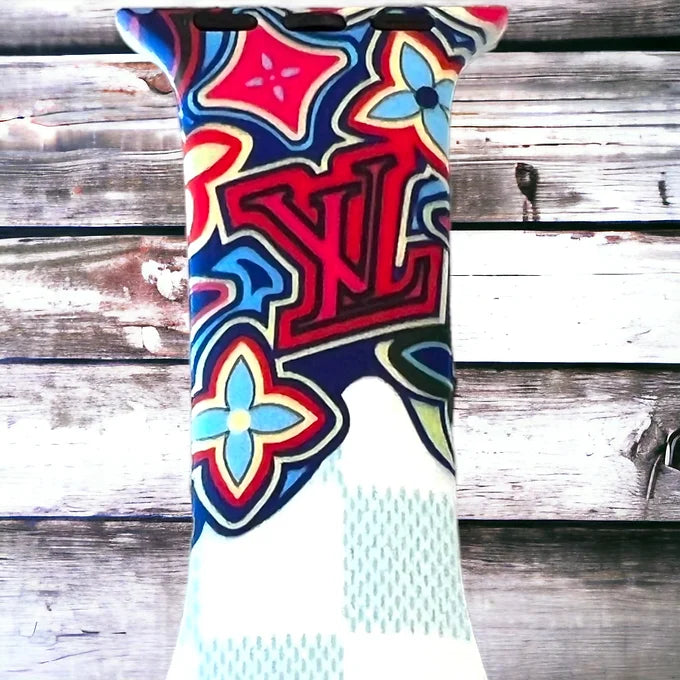 Checkered Silicone Apple Watch Bands