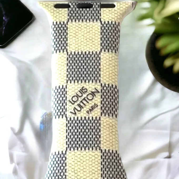 Checkered Silicone Apple Watch Bands