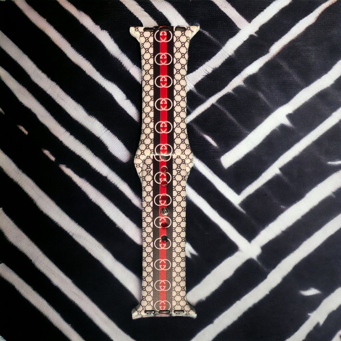GG Striped Monogram Watch Bands