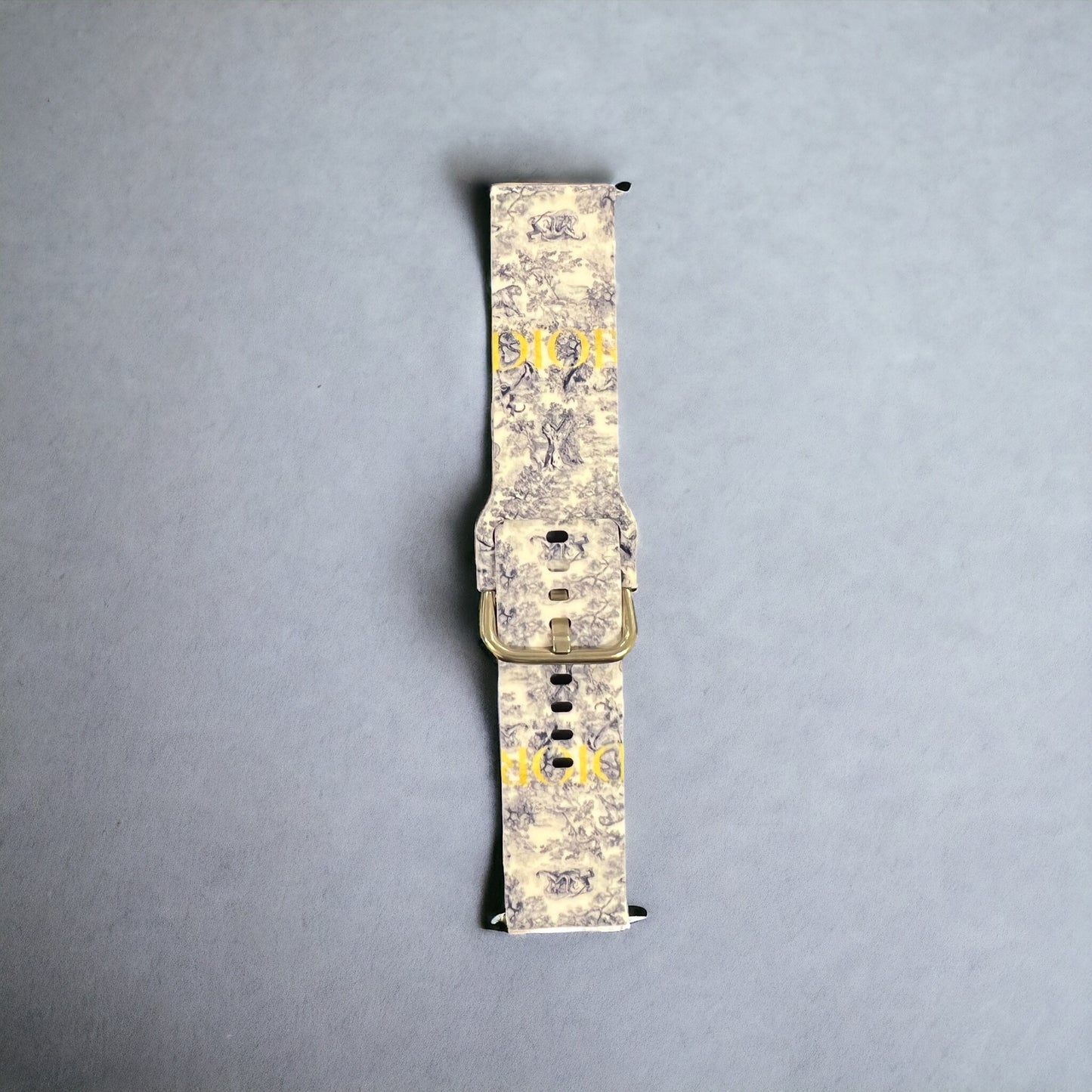 DR monogram silicone Samsung Watch Bands