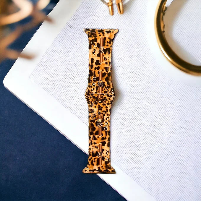 Georgia Leopard Silicone Apple Watch Band
