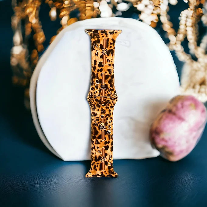 Georgia Leopard Silicone Apple Watch Band