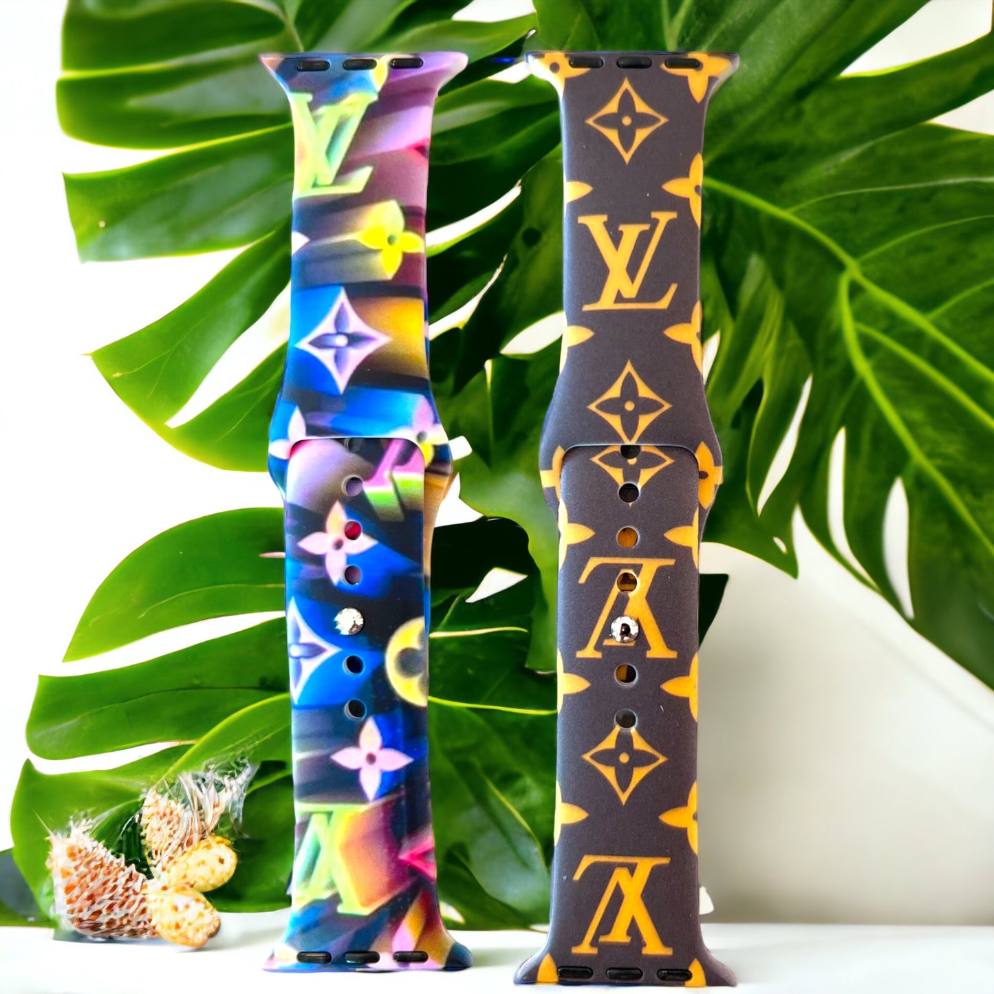 LV Monogram Silicone Watch Band
