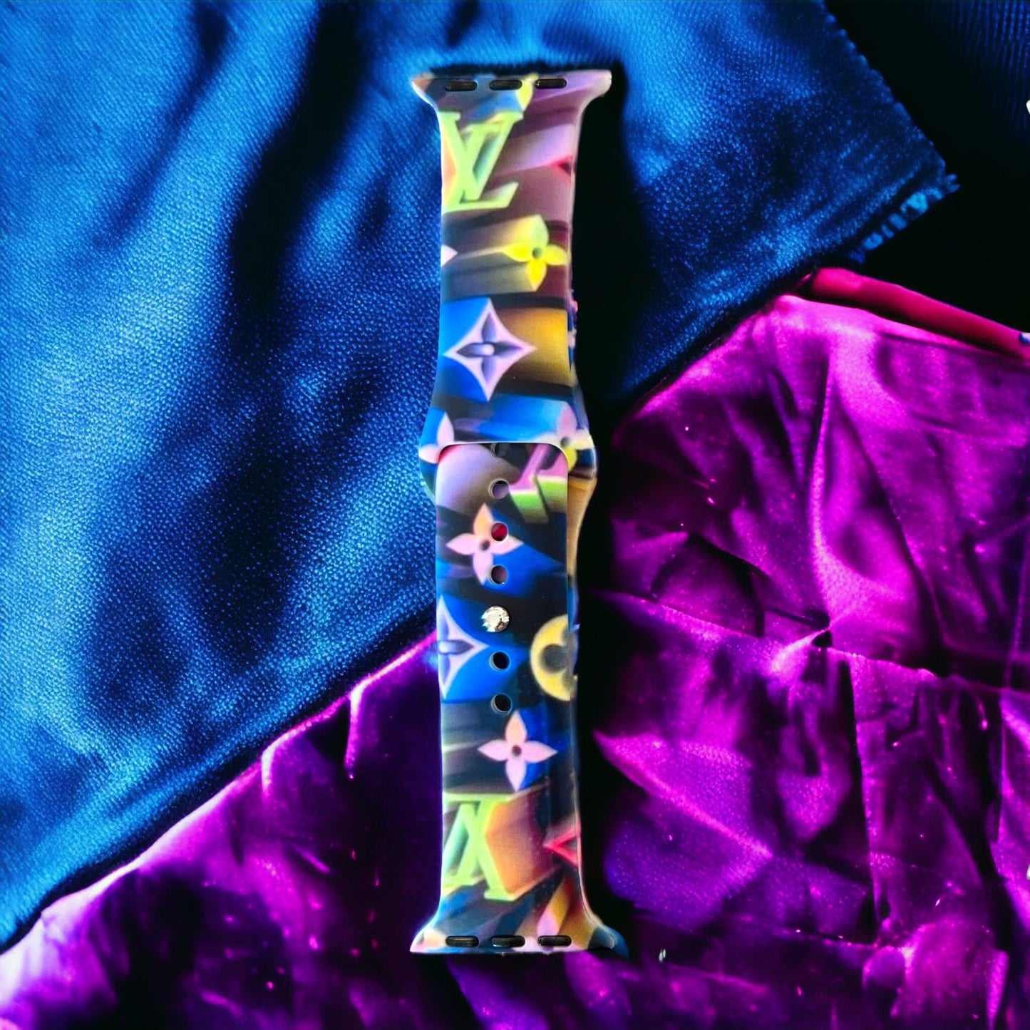 LV Monogram Silicone Watch Band