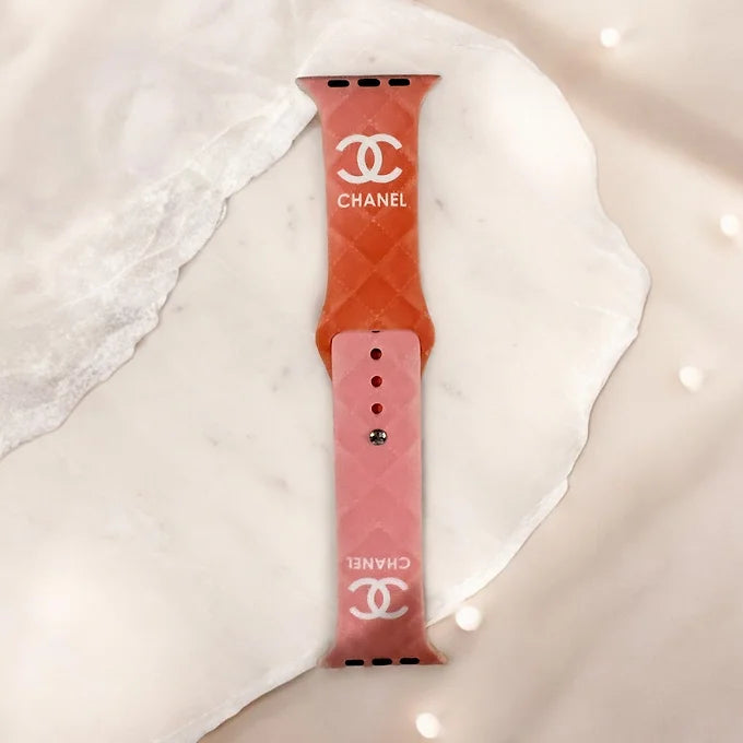 Chic Ombré Quilted Silicone Apple Watch Band