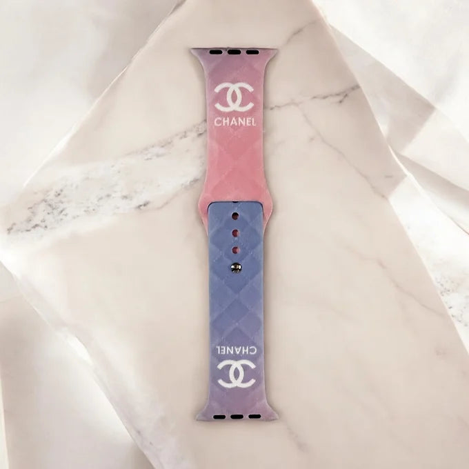 Chic Ombré Quilted Silicone Apple Watch Band