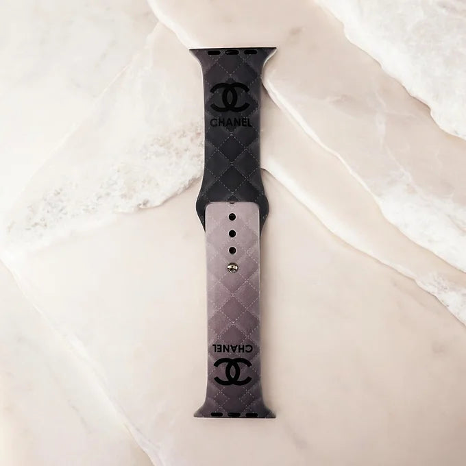 Chic Ombré Quilted Silicone Apple Watch Band