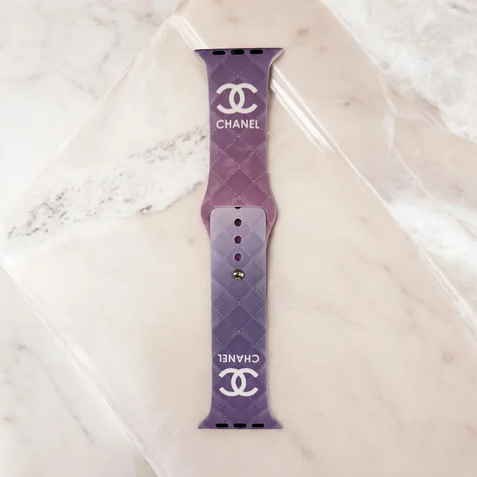 Chic Ombré Quilted Silicone Apple Watch Band