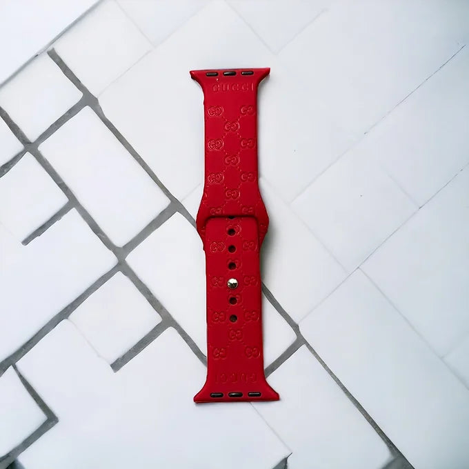 Gavin Engraved Silicone Apple Watch Bands