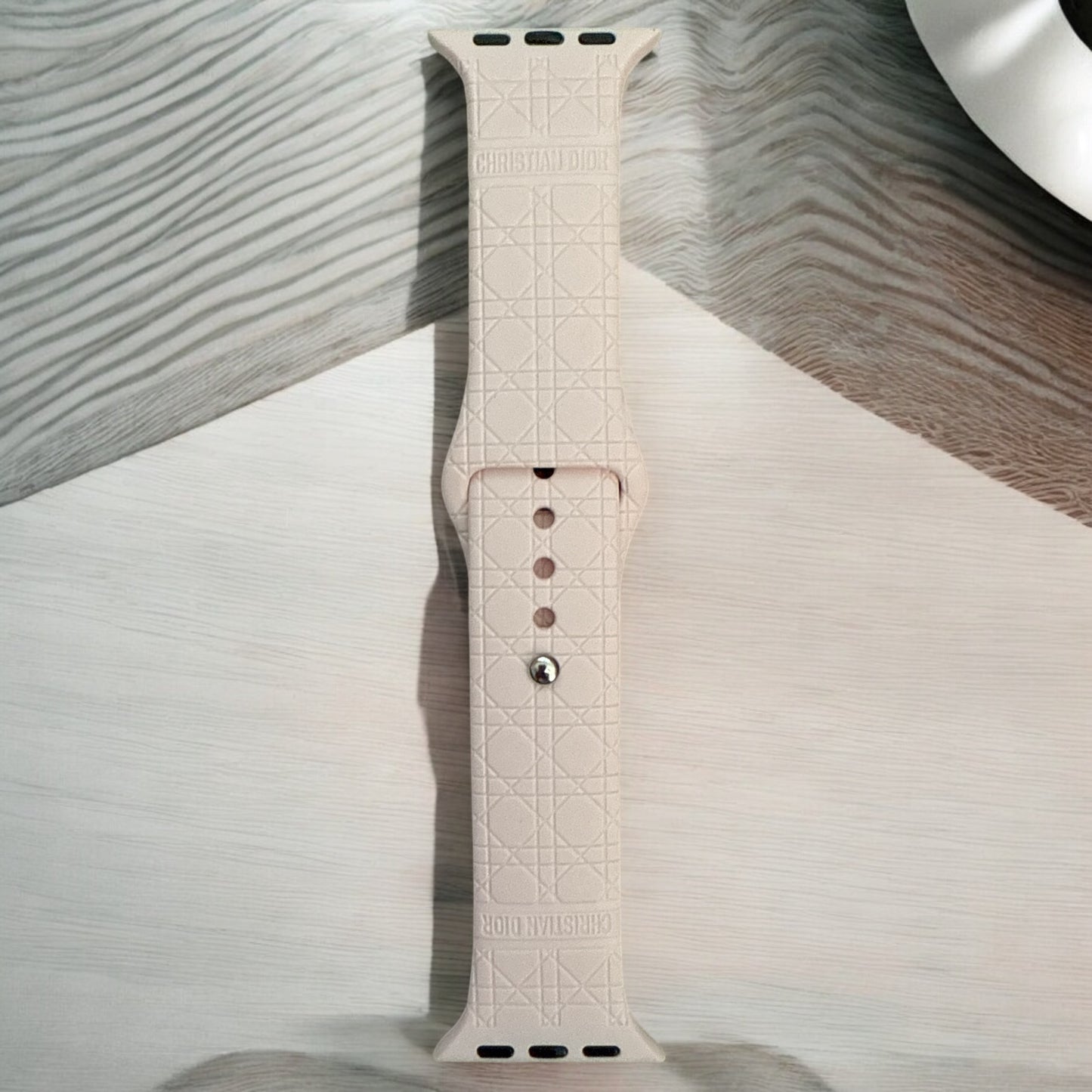 CD Engraved Silicone Apple Watch Band