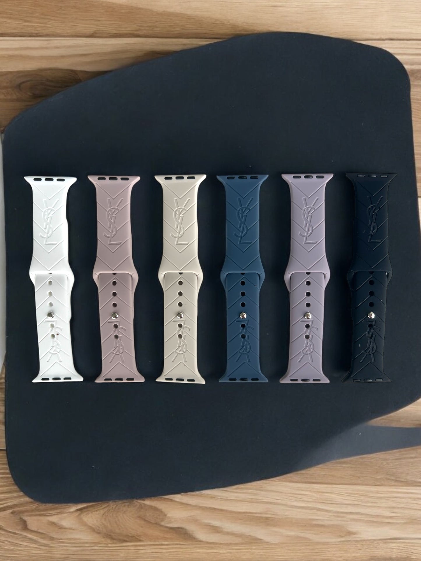 YS Engraved Silicone Apple Watch Band