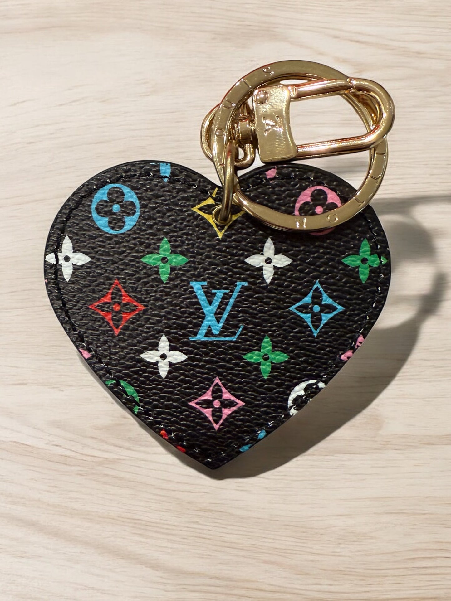 LV Heart Shape Key Chains