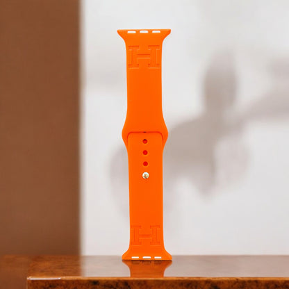 Haliey Engraved Silicone Apple Watch Band