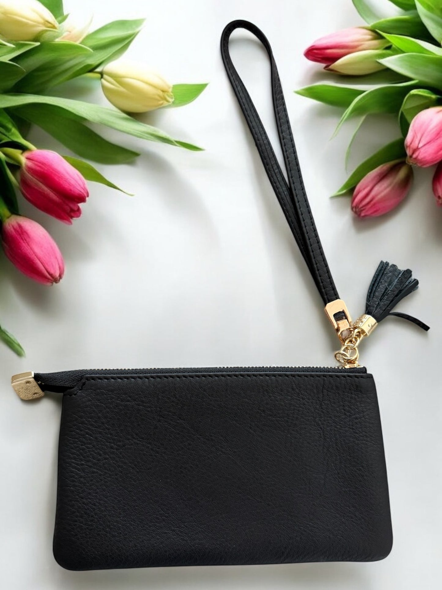 GG Black Wristlet