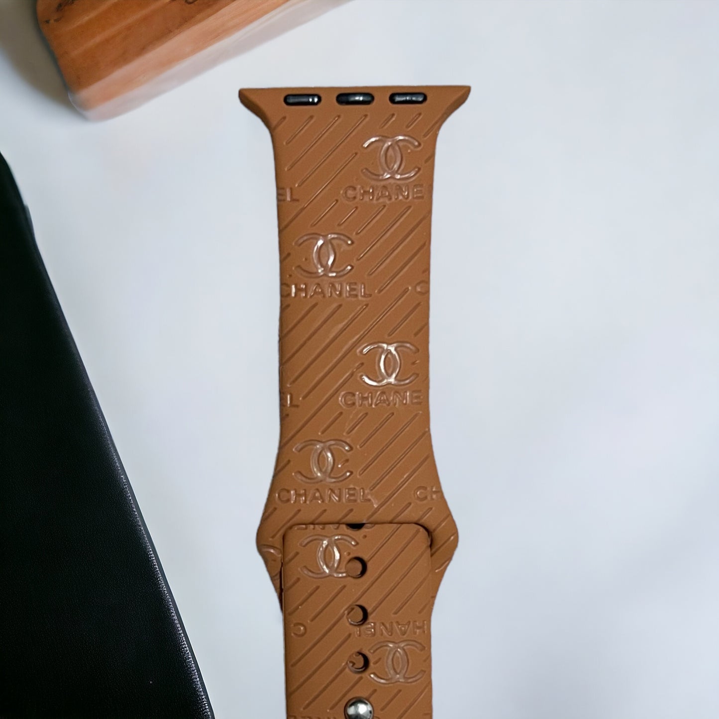 CC Engraved Silicone Apple Watch Band