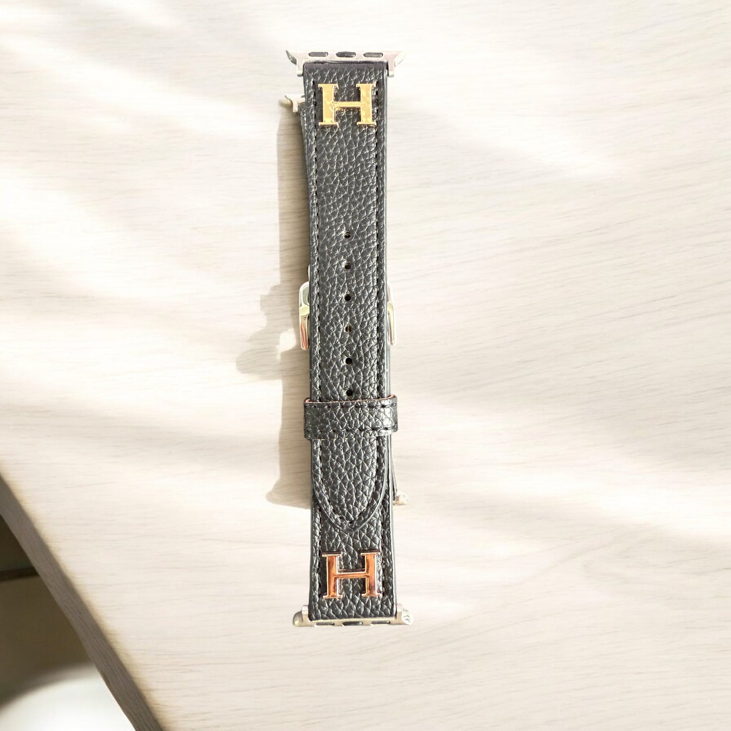 H Vegan Leather Apple Watch Band