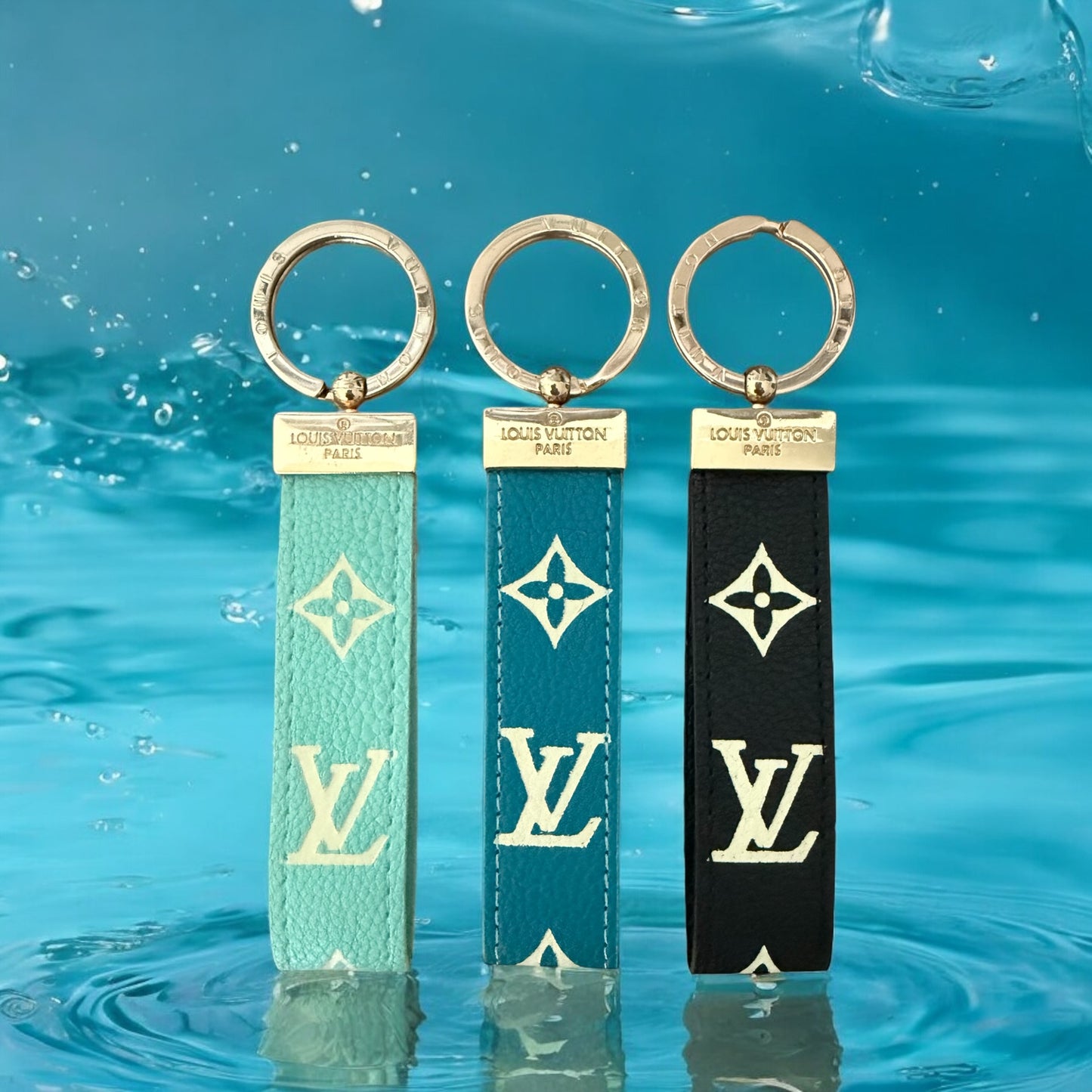 LV 2 Toned Soft Keychains