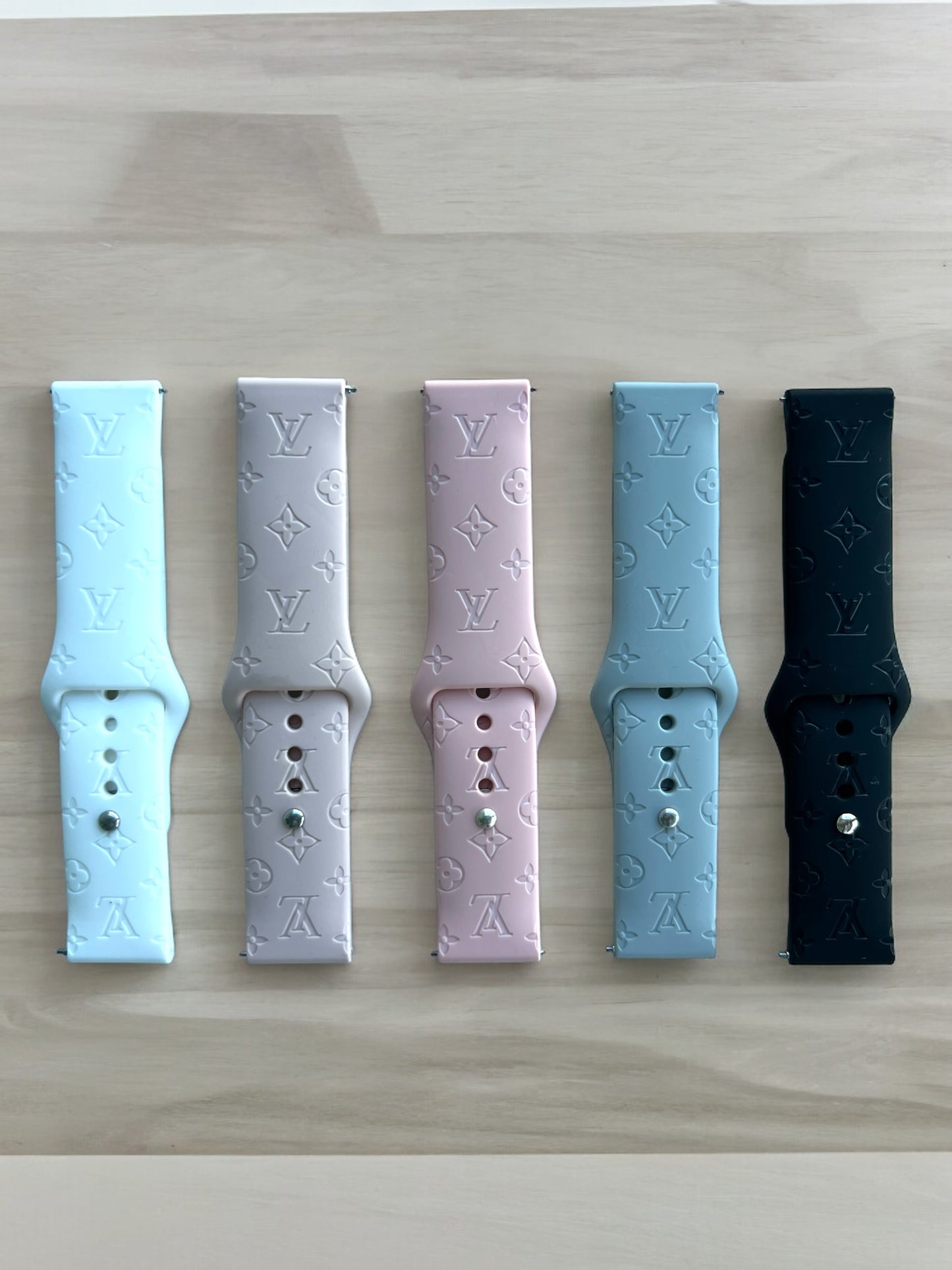 LV Engraved Samsung Silicone Watch Band