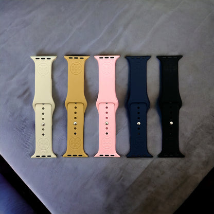 Teresa Engraved Silicone Apple Watch Band