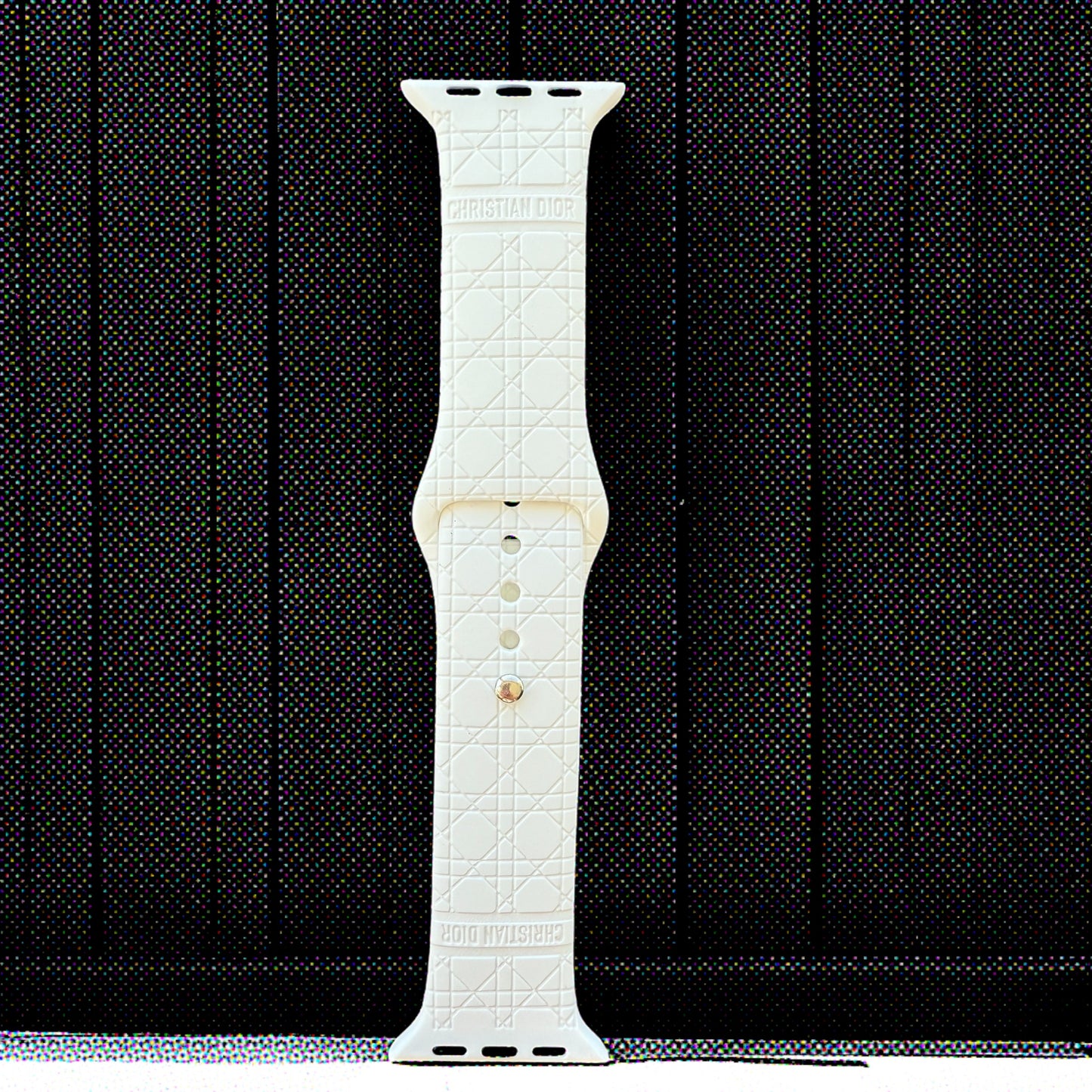 CD Engraved Silicone Apple Watch Band