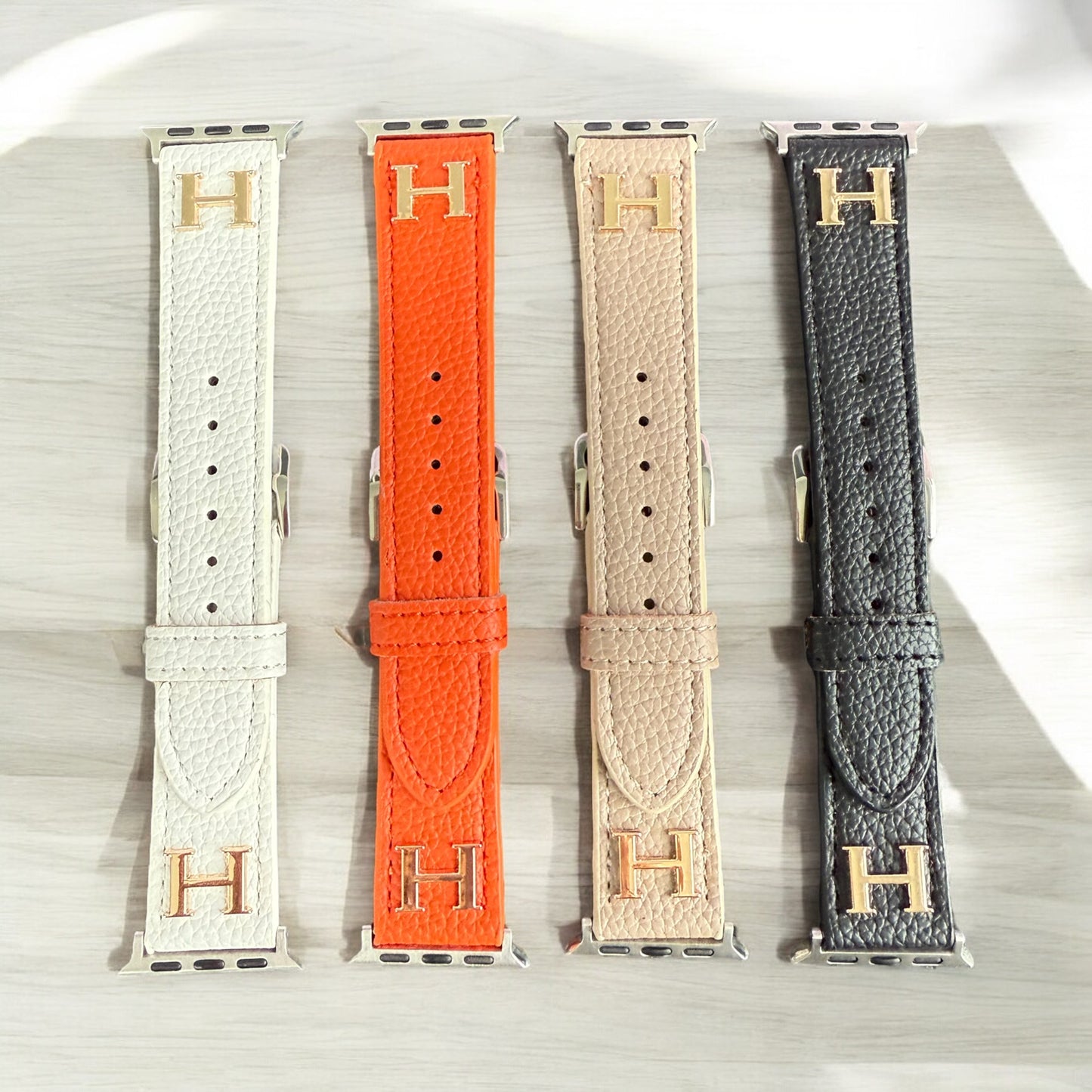 H Vegan Leather Apple Watch Band