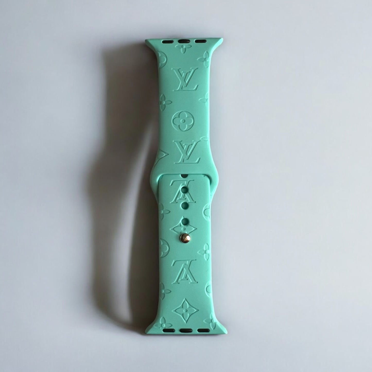 Engraved LV Silicone Apple Watch Band