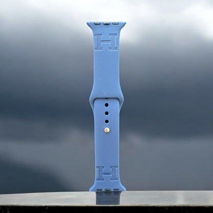 Haliey Engraved Silicone Apple Watch Band