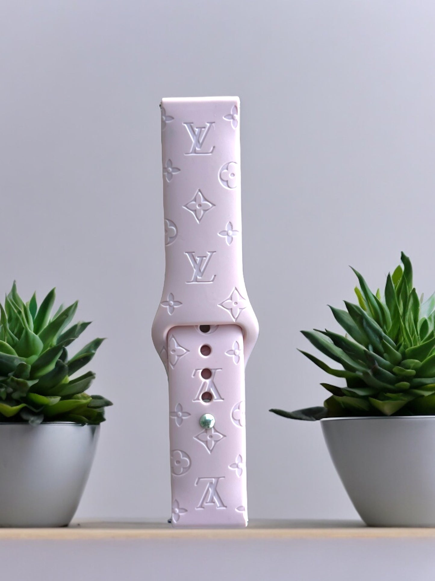 LV Engraved Samsung Silicone Watch Band