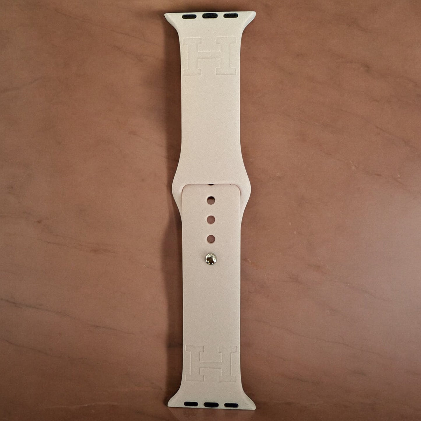 Big H Engraved Silicone Apple Watch Band