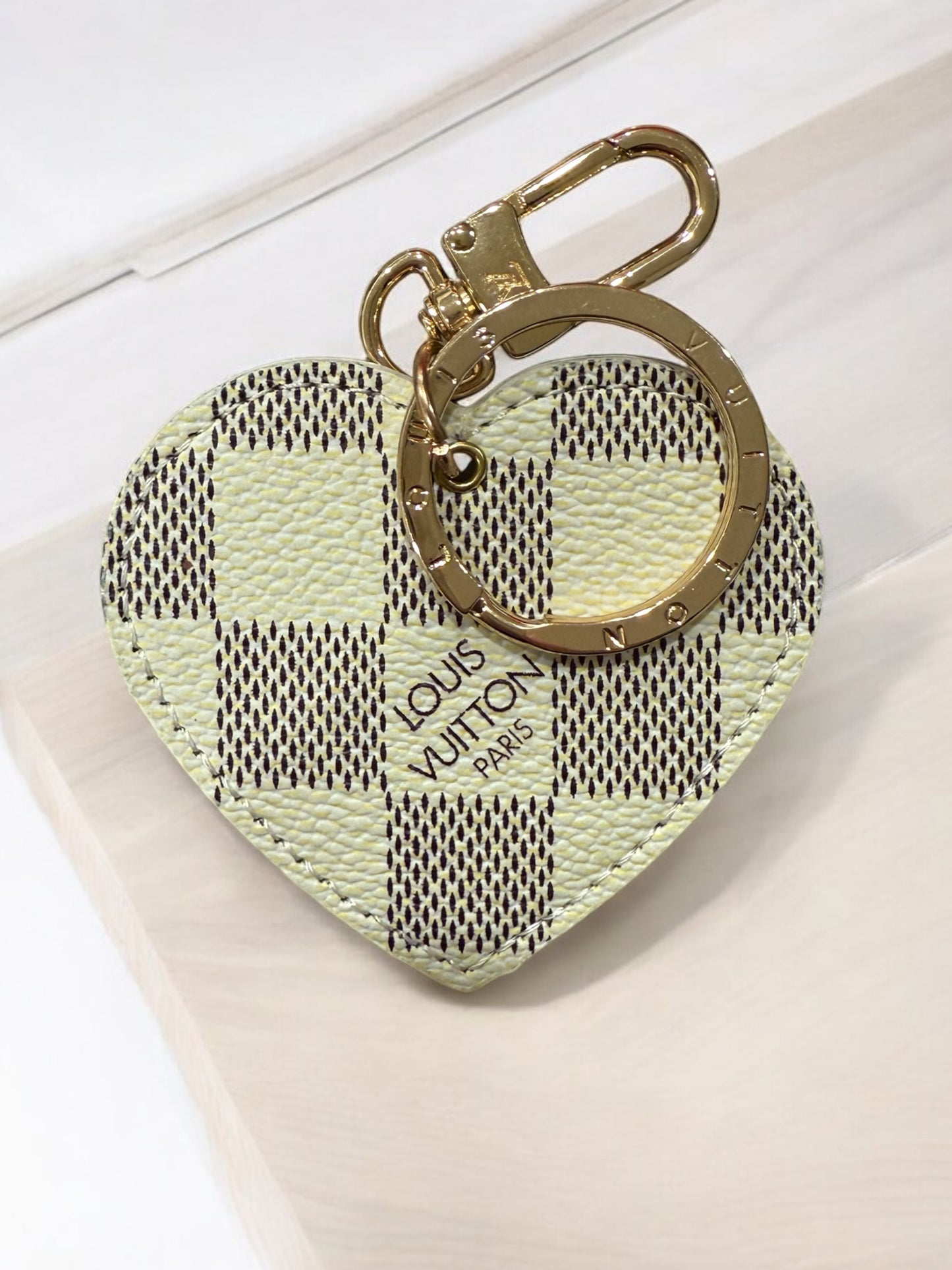 LV Heart Shape Key Chains