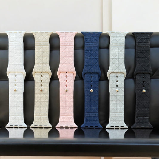 CD Engraved Silicone Apple Watch Band