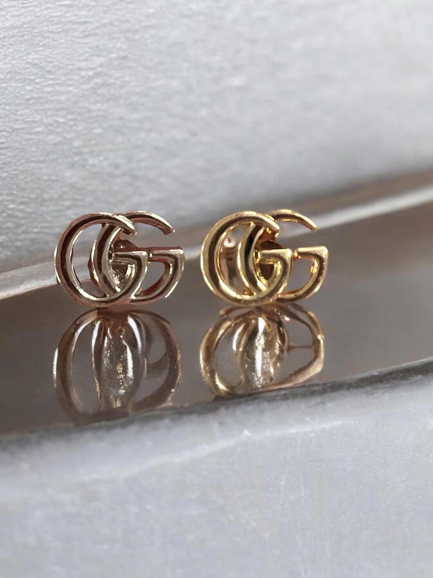 GG Watch Charm Studs