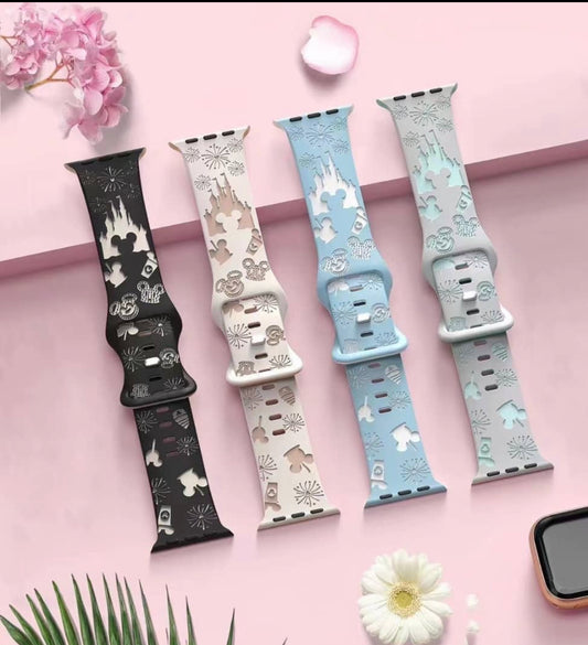 Engraved Two-Toned Magical Celebration Apple Watch Band