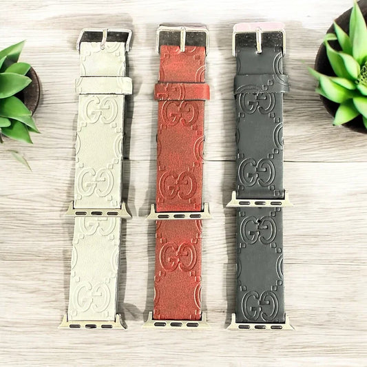 Glinda Neutral Vegan Leather Apple Watch Band