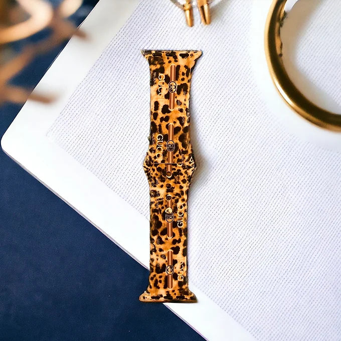 Gia Leopard Silicone Watch Band