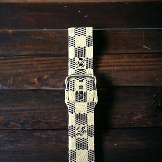 Checkered 20mm and 22mm Silicone Watch Bands