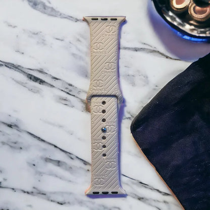 Catalina Engraved Silicone Apple Watch Band