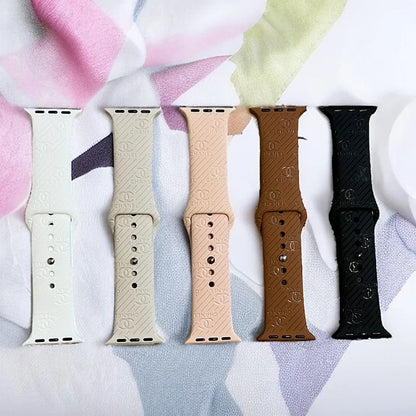 Catalina Engraved Silicone Apple Watch Band