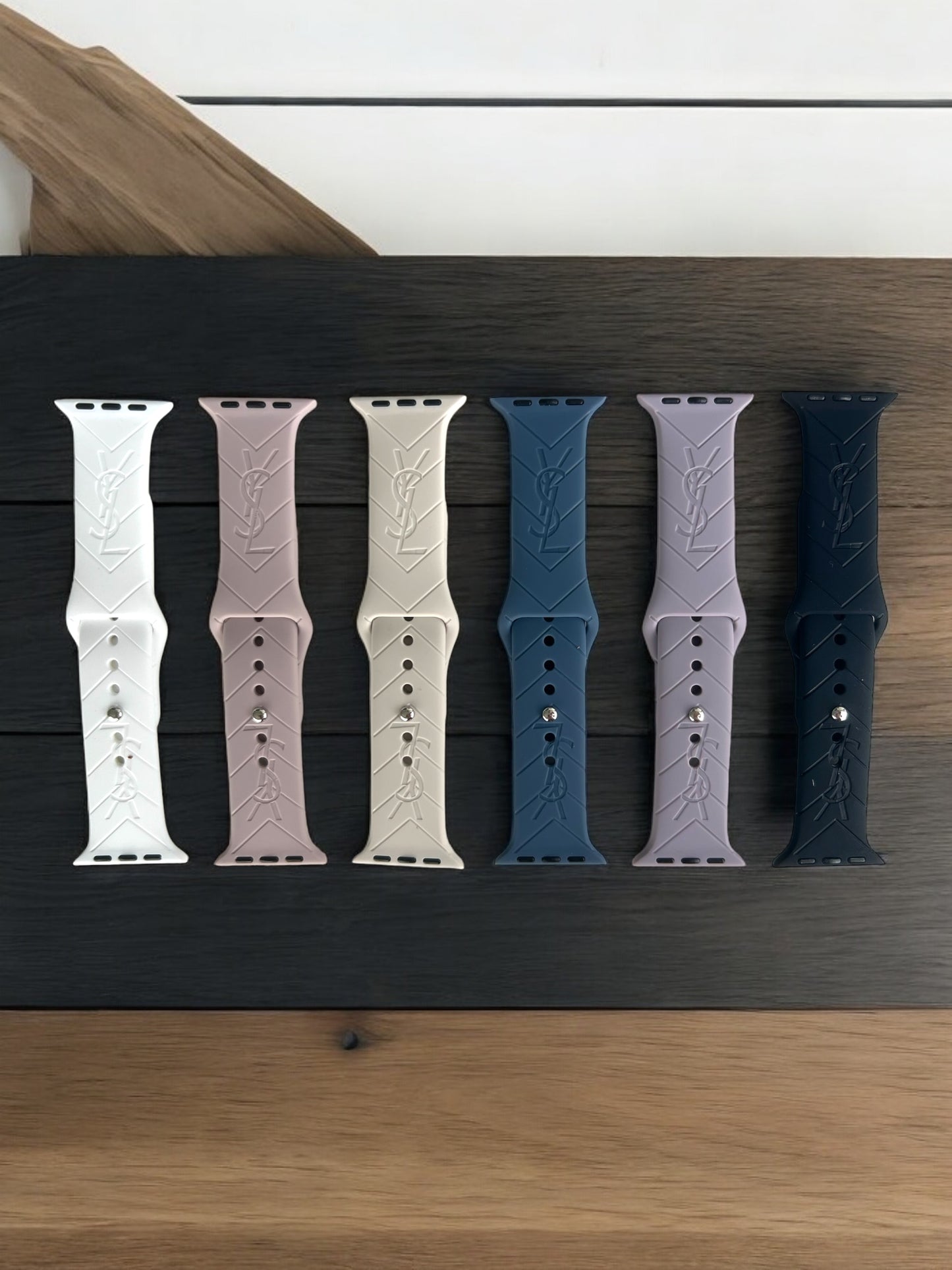 Yasmine Engraved Silicone Apple Watch Band