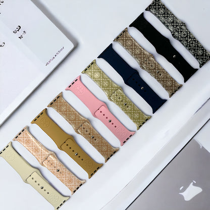 Teresa Engraved Silicone Apple Watch Band