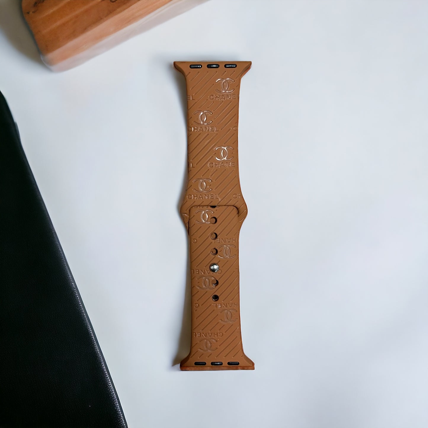 CC Engraved Silicone Watch Band