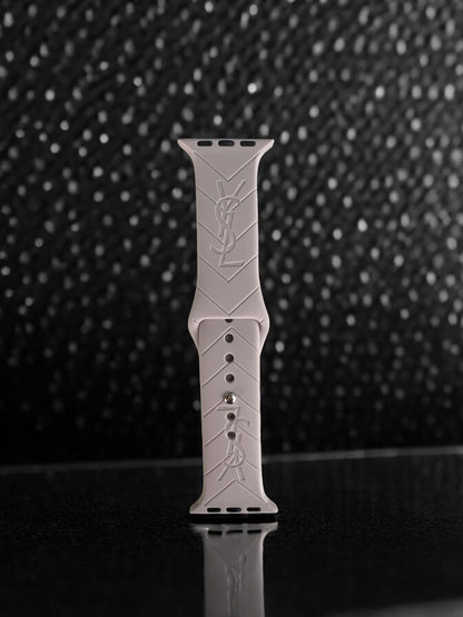Yasmine Engraved Silicone Apple Watch Band