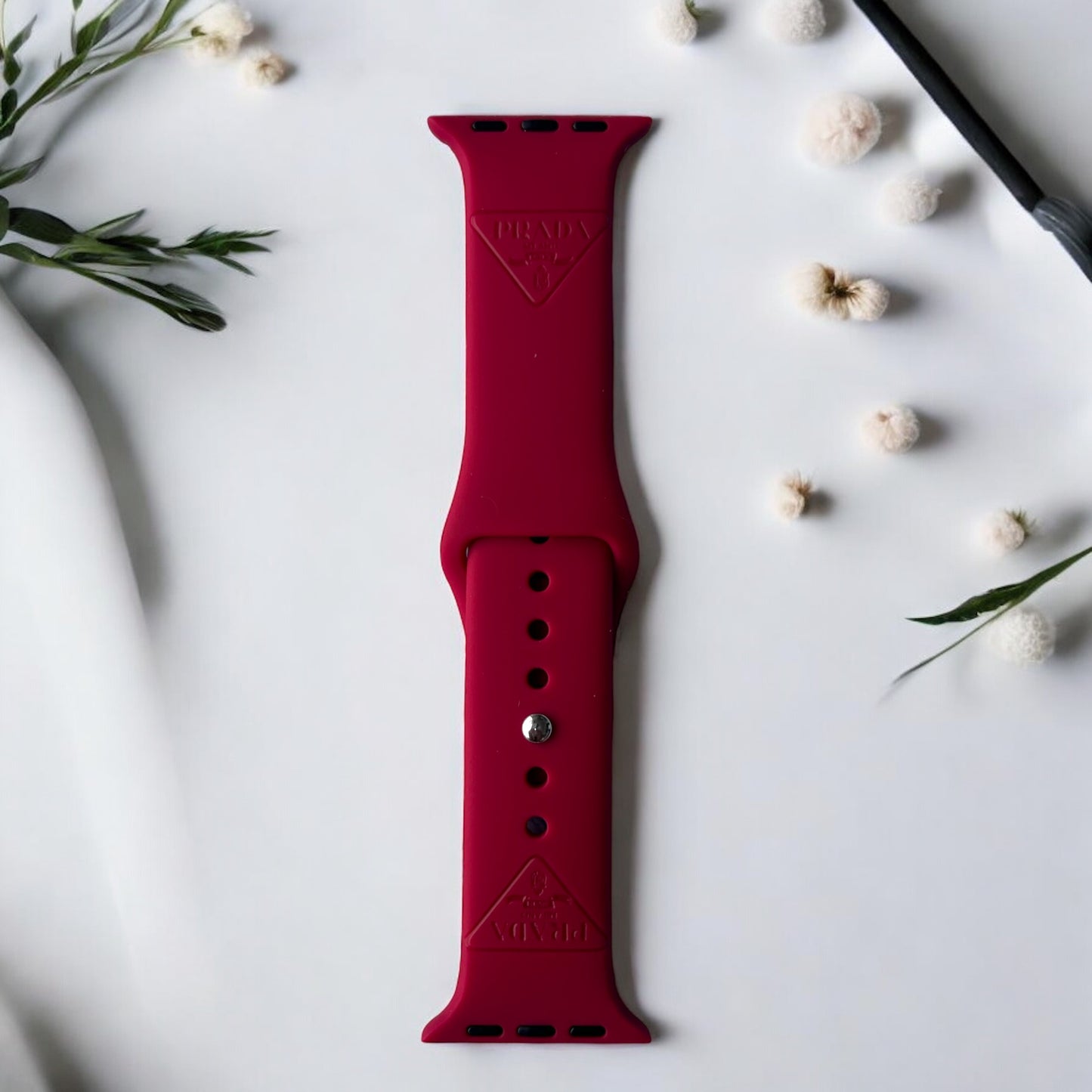 PR Engraved Silicone Apple Watch Bands