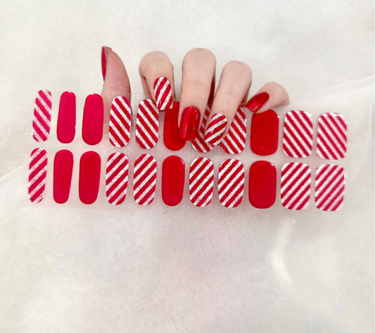 Red Candy Canes Gels