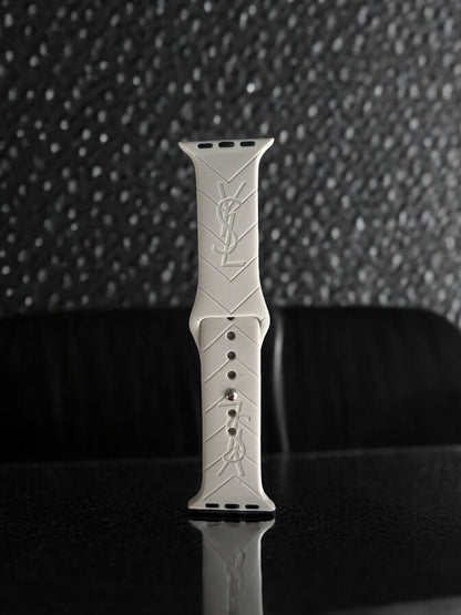 Yasmine Engraved Silicone Apple Watch Band