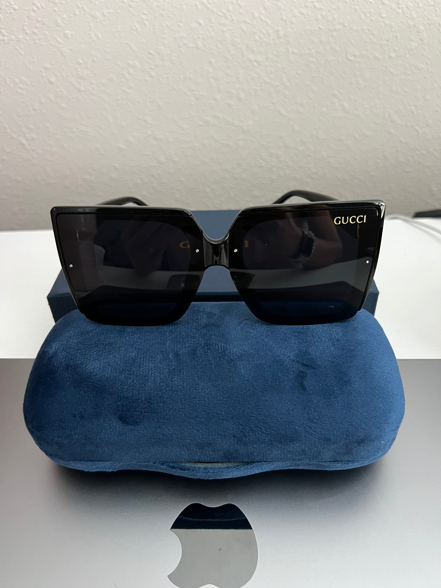 GG square sunnies with Gold hardware