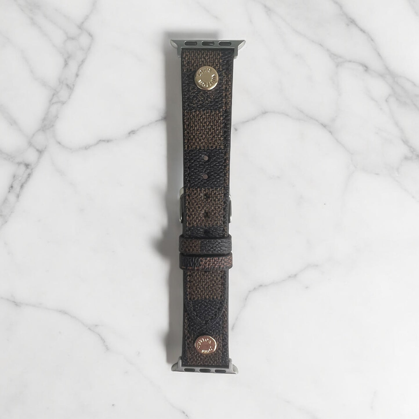 LV Vegan Leather Apple Watch Band 2.0